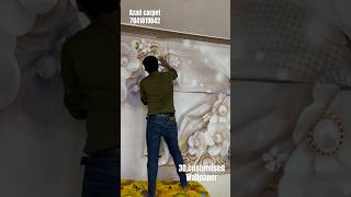 3D Customised wallpaper installation youtubeshorts shorts ytshorts [upl. by Slotnick]