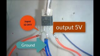 How to make 12v to 5v converterDC TO DC converter use a LM7805 [upl. by Armand]