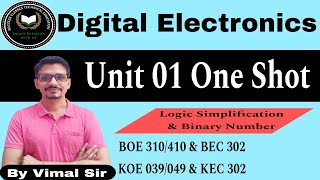 Digital ElectronicsDSD Unit 1 One Shot Logic Simplification amp Binary NumbersBOE310BOE410BEC302 [upl. by Asseralc]