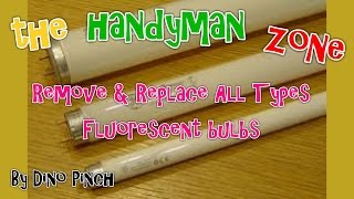 HOW TO CHANGE ALL TYPE FLUORESCENT TUBES [upl. by Annayhs857]