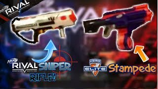 NERF NEWS 2018 RIVAL Sniper Rifle Elite Stampede 20 ALL 2018 Guns LEAKED [upl. by Enyrat]