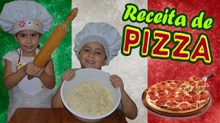 Receitinha de Pizza da Maria Clara e JP [upl. by Yorke]