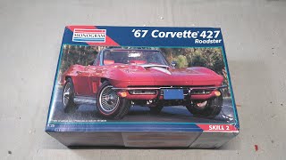 Monogram 67 Corvette 427 Roadster Unboxing [upl. by Anomis]