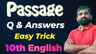 10th Class English Reading Comprehension Tricks  Class 10 English Comprehension Passages [upl. by Rizika]