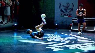 Campeonato Mexicano de Freestyle Fútbol 2014 quotLA PANTERA VS STEVENquot [upl. by Shutz]