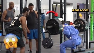 Top 10 SQUAT LIFTS 😲  Anatoly Gym Pranks [upl. by Oedama]