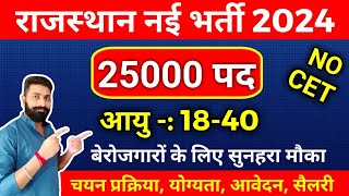 राजस्थान नई भर्ती 2024  स्वतयत शासन विभाग भर्ती  Rajasthan new vacancy 2024  Age Salary [upl. by Ylrehs469]