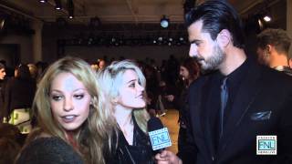 Sky Ferreira amp Cory Kennedy at MercedesBenz NY Fashion Week Fall Winter 2012 [upl. by Nosnev]