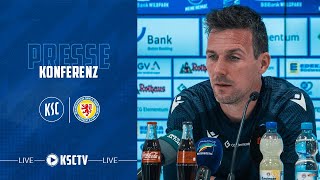 Live Pressekonferenz Eintracht Braunschweig  KSC [upl. by Wescott]