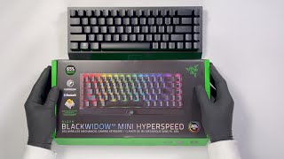 Unboxing Razer Blackwidow V3 Mini Hyperspeed Keyboard [upl. by Zebulen]