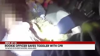 Rookie Ashland Police officer saves 3yearold’s life with CPR [upl. by Haimerej538]