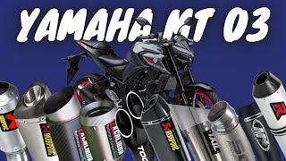 เสียงท่อ YAMAHA MT03 exhaust sound [upl. by Aneerhs701]