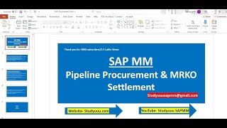 SAP MMSettlement Process  Finished Orders [upl. by Lytsirk]