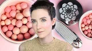 NEW GUERLAIN Spring 2021 makeup collection Pearl Glow  Review amp DEMO  Swatches [upl. by Aleusnoc]