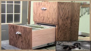 Make a simple 2 Drawer Filing Cabinet [upl. by Durtschi]