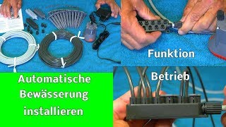 Automatische Bewässerung von Gardena installieren und in Betrieb nehmen [upl. by Miriam]