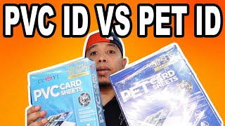 PVC VS PET CARD SHEET  ID LAYOUT USING MS WORD  TRANSPARENT INVITATION  The Printing Shock [upl. by Ahsoek194]