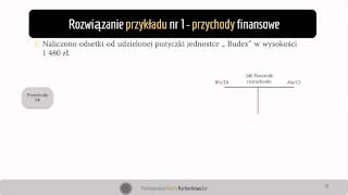 8 Rozwiązanie przykładu nr 1  ewidencja odsetek od pożyczki [upl. by Adnertal501]