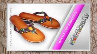 SCARPE DONNA SANDALI INFRADITO PERLINE  CODICE UTA4  SCACCOMATTOMEGASTORE [upl. by Adidnere358]