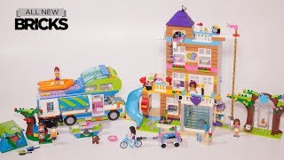 Lego Friends 41340 Friendship House with Mias Camper Van Lego Speed Build [upl. by Tabb]