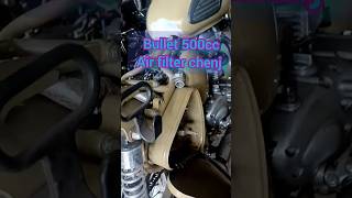 Air filter chenge bullet 500cc bullet ⚒️⚒️💯❤️automobile youtube youtubeshorts bulletlovers [upl. by Mudenihc886]