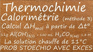 Prob Stoechio de neutralisation  calorimétrie [upl. by Mohkos]