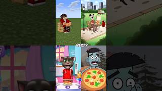 Surprising pizza🍕Animation meme memes animation​​ shorts​ minecraft [upl. by Hpesoy]