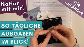 Deine flexible Ausgaben im Monat tracken So mit Haushaltsbuch führen anfangen 🔖👍 [upl. by Nnylahs]