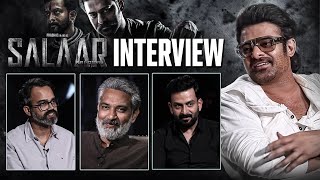 Salaar Team Special Interview with SS Rajamouli  Prabhas  Prithviraj  Prashanth Neel  THYVIEW [upl. by Suoirtemed]