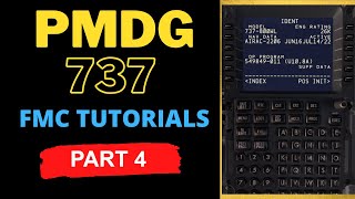 PMDG 737 FMC TUTORIAL PART 4  The Correct Way To Complete The Performance Initialization Page [upl. by Yhtrod]