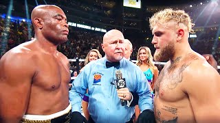 Anderson Silva Brazil vs Jake Paul USA  BOXING fight HD [upl. by Jobi]