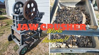 New Jaw Crusher Works Awesome [upl. by Avenej679]