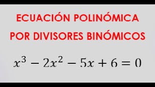 Ecuacion polinomica de tercer grado  Ejercicio 1 [upl. by Ihtraa]