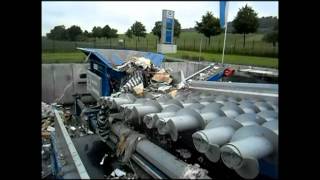 Spiralwellenseparator SPLITTER Gewerbemüll  commercial waste [upl. by Utta]