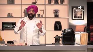 Aloo Chaat with Havells Air fryer by Chef Harpal Singh Sokhi [upl. by Zedecrem]