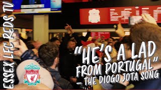 “He’s a lad from Portugal” The Diogo Jota song  BRILLIANT SCENES Brighton 02 Liverpool [upl. by Nalaf]