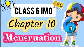 class 6 IMO  chapter 10  Mensuration  Mensuration for grade 6  workbook 202425 [upl. by Nagear]