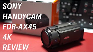 1年間使用したSONYのデジタル4KビデオカメラFDRAX45の使用レビューです。 【ハンディカム録画サンプルあり】 [upl. by Yddur]