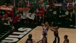 Dunk of the Night Taj Gibson Gets Up [upl. by Salokkin]