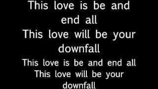 Ellie Goulding  This Love Will Be Your Downfall lyrics on screen [upl. by Krever]