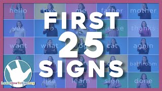 25 ASL Signs You Need to Know  ASL Basics  American Sign Language for Beginners [upl. by Merrie807]