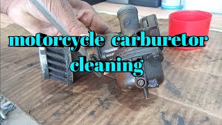 motorcycle carburetor cleaning [upl. by Dolley]