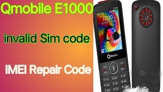 Qmobile E1000 party imei repair code  How to Change Imei number  Imei change krnay ka tariqa [upl. by Akcirahs]