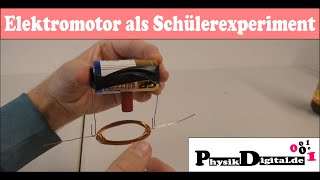 Elektromotor einfach selber bauen  Schülerexperiment [upl. by Quiteria]