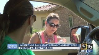 Neighbors fight back after HOA bans organized sports from park 2 [upl. by Nira]