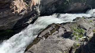 Red Rock Canyon Blakiston Falls Red Rock Parkway Waterton Lakes 2024 [upl. by Nynnahs]