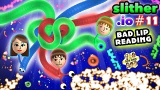 FGTEEV Kids play SLITHERIO 11 High Score Siblings Battle w CHASES BAD LIP READING Fixed Glitch [upl. by Nady]