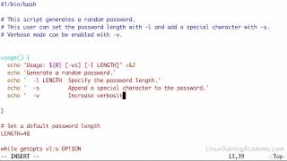 028 Parsing Command Line Options with getopts Part 1 [upl. by Ahsenor75]