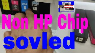 HP PageWide Pro 477dw MFP cant print copy error Non HP Chip Detected solved [upl. by Ryle]