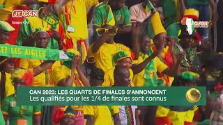 Can CôtedIvoire 2023  les qualifiés pour les quarts de finale connus [upl. by Cordle]